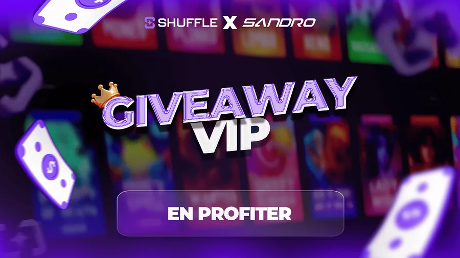 Giveaway VIP tous les 10 jours avec le code SANDRO