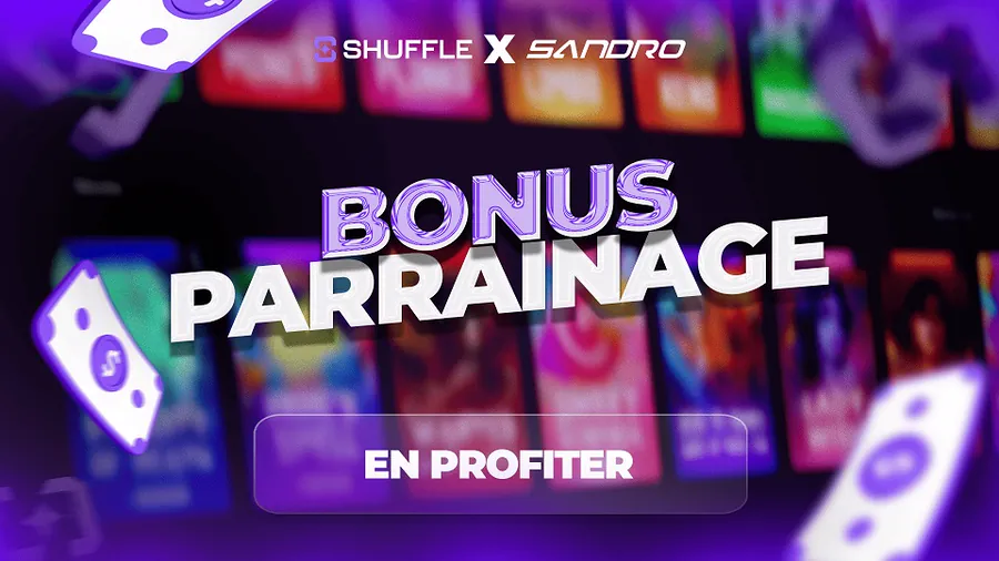 Bonus de parrainage +10% avec le code SANDRO